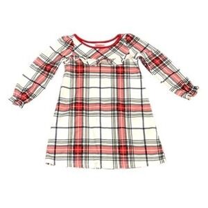 Girls Plaid Christmas Nightgown 3T Cozy Flannel Holiday Winter Sleepwear Rustic